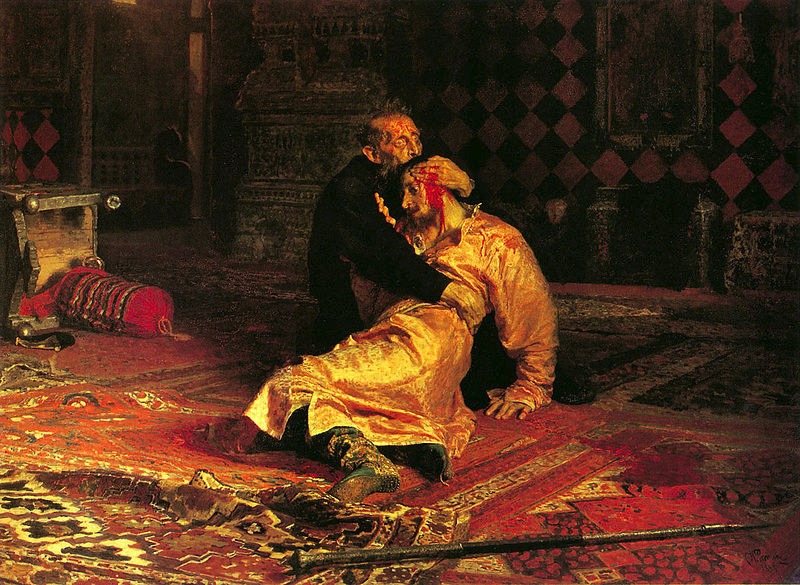  Илья Репин "Иван Грозный и сын его Иван 16 ноября 1581 года"