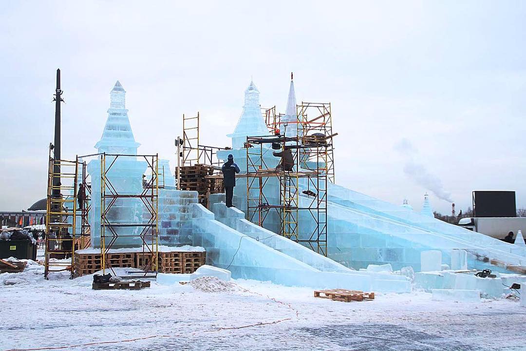 Лед для скульптур в столицу привезут из Архангельска