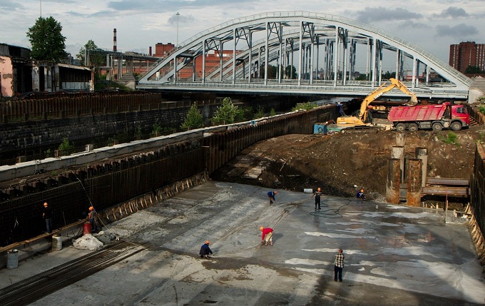  Ремонт набережной Обводного канала под Американскими мостами Денис Тарасов для ОК